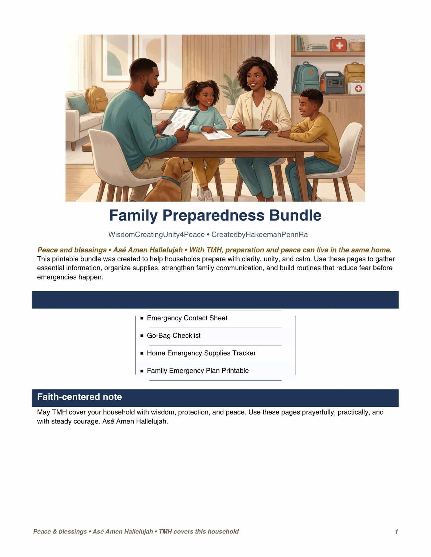 Family Preparedness