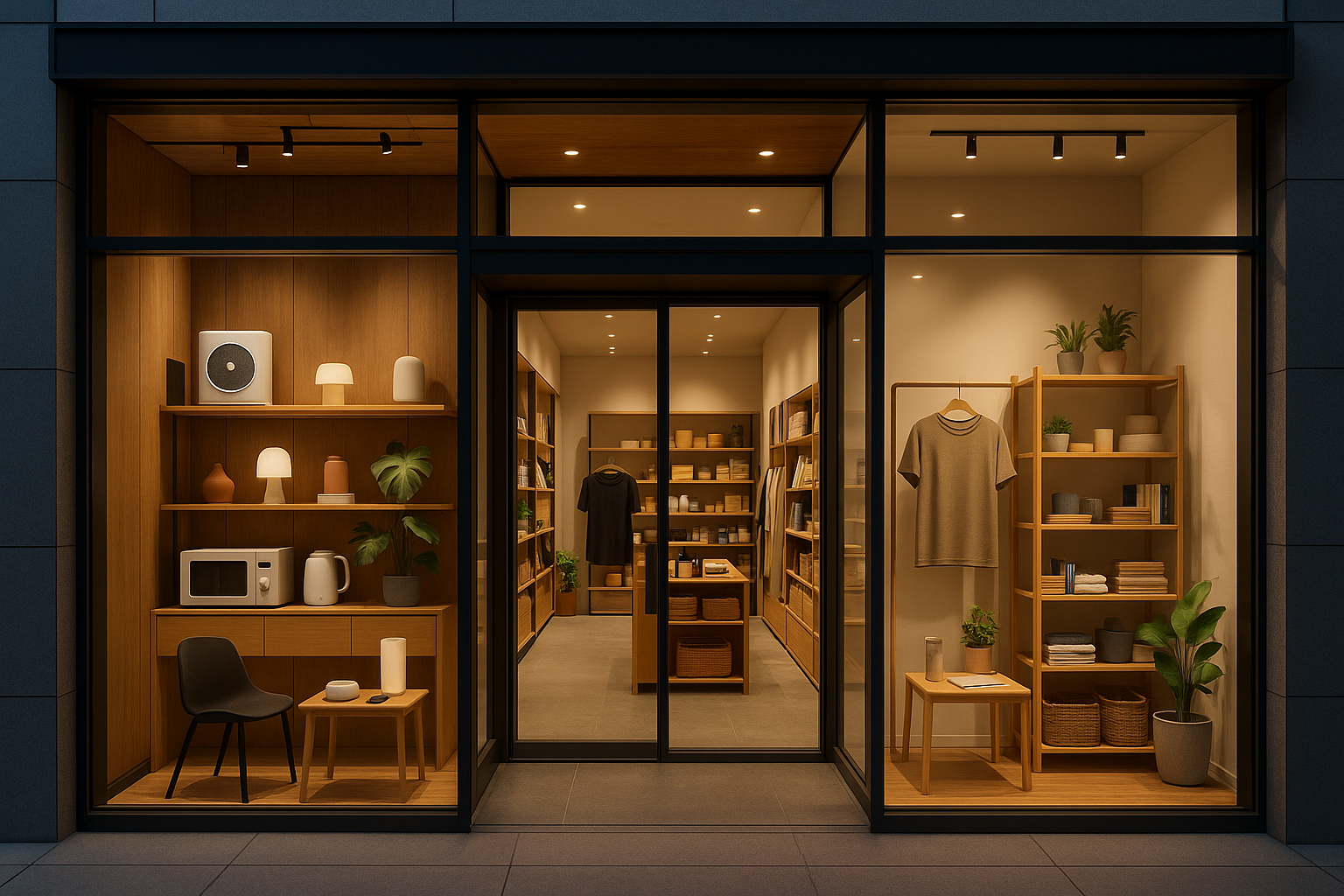 A unique storefront that offers anything that a person would need to buy for today’s living